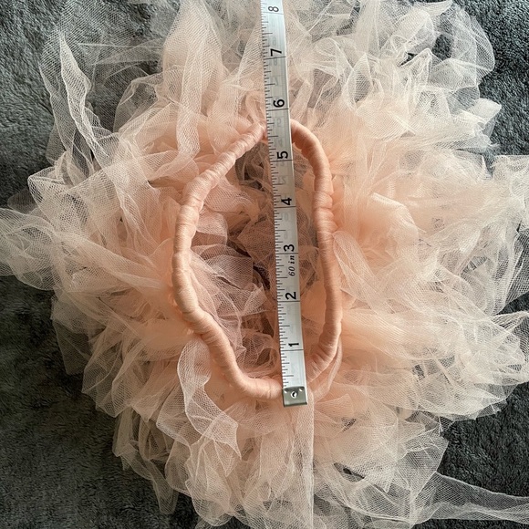 Bundle of 3: NWOT headband + NWOT mauve tutu skirt + Mayoral shirt, size 6-12M - Picture 2 of 11